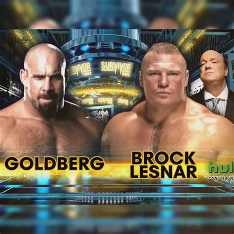 survivor series 2016 results|Goldberg def. Brock Lesnar .